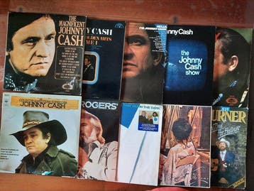 Johnny Cash and related - 10 x Lp Album including 1 x Double, Nieuw in verpakking