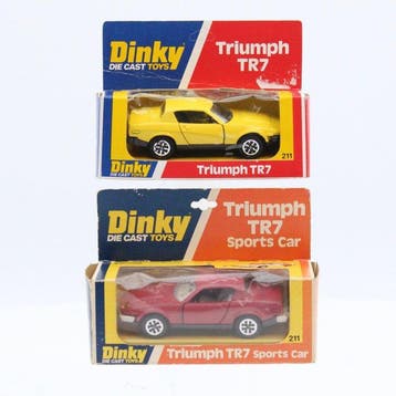 Corgi Toys 1:43 - Modelauto (2) - Triumph TR 7 Sports car no, Nieuw