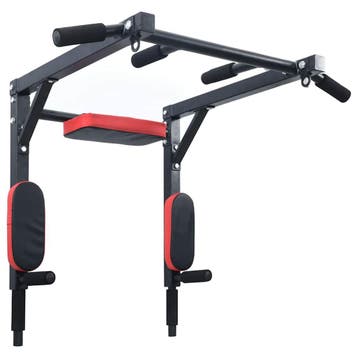 vidaXL Optrekbar dipstation Zwart en Rood 89 x 59 x 70 cm, Verzenden, Nieuw