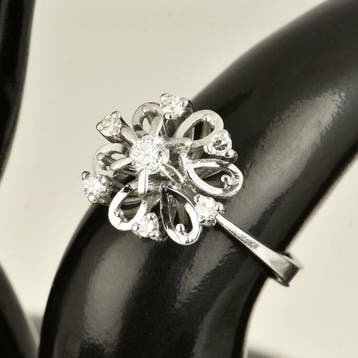 Ring - 18 karaat Witgoud Diamant (Natuurlijk), Nieuw