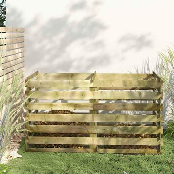 vidaXL Compostbak met latten geïmpregneerd grenenhout, Tuin en Terras, Verzenden, Nieuw