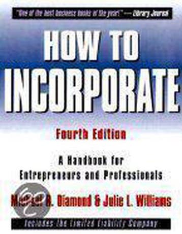 How to Incorporate - Michael R. Diamond 9780471392576, Verzenden, Gelezen, Michael R. Diamond