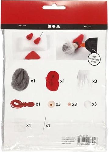 Diykit pakket hobbyset kerstkabouter zelf maken santa set 3, Ophalen of Verzenden, Nieuw