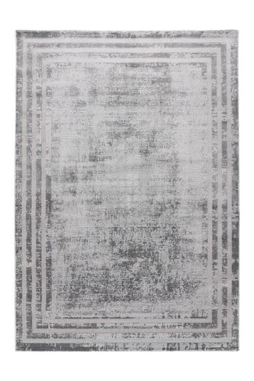 Vintage Vloerkleed | Paris | Kader | Zilver | 280x370 cm, Verzenden, Nieuw