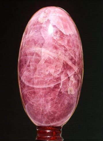 Roze rozenkwarts Lingam - Hoogte: 32 cm - Breedte: 18 cm-