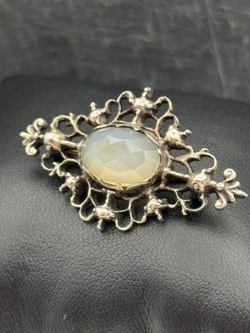 Zilver - Broche - Maansteen 1943, Amsterdam