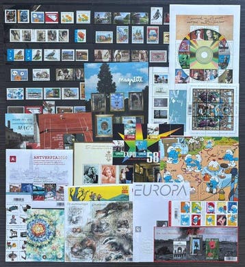 België 2008 - Volledige jaargang 2008, alle zegels, blokken, Gestempeld