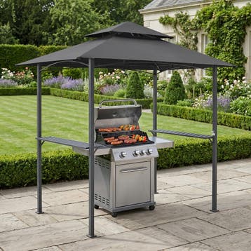 Steakhouse BBQ paviljoen 250x241x151 cm brandvertragend, Verzenden, Nieuw