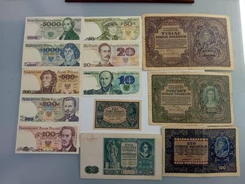 Polen. - 13 Banknotes - Various Dates (Zonder minimumprijs)