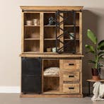 Buffetkast Mangohout Milan 140 X, Verzenden, Nieuw, Overige houtsoorten, Industriële meubels