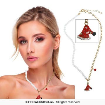Parelketting Kerstmuts, Verzenden, Nieuw