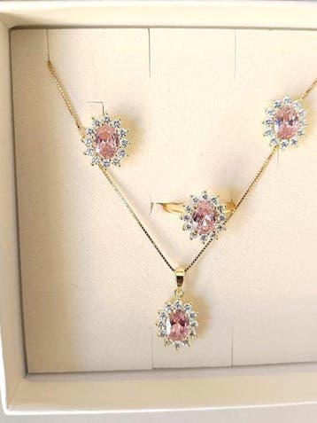 Zonder minimumprijs - 3-delige sieradenset Zilver, Sieraden, Tassen en Uiterlijk, Antieke sieraden