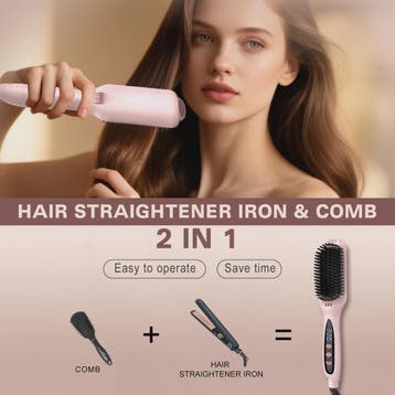 Ionic Plus Stijltang Borstel - Snel Glad Haar voor Lang, Dik, Verzenden, Nieuw