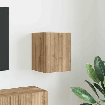 vidaXL TV Wandkast 30 x 31 x 40 cm Ambachtelijk eiken, Minder dan 50 cm, Verzenden, Nieuw, Minder dan 100 cm