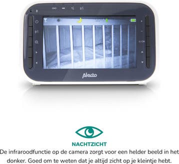 Alecto DVM200M - Babyfoon met Camera - Temperatuurweergave -, Verzenden, Zo goed als nieuw