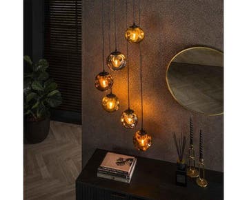Hanglamp 6L stellar - Artic zwart, Ophalen of Verzenden, Nieuw