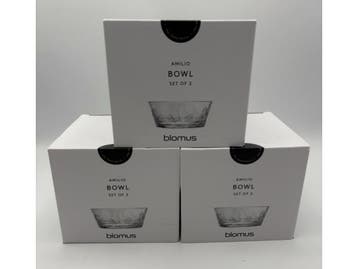 Veiling - 3x Blomus - Amilio schaaltjes set van 2, Huis en Inrichting, Keuken | Servies, Nieuw