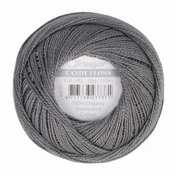 Scheepjes Candy Floss - 242 Metal Grey, Verzenden, Nieuw