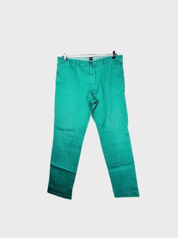 Hugo Boss Chinos Heren maat WW38 / L31 Groen Vintage, Ophalen of Verzenden, Nieuw