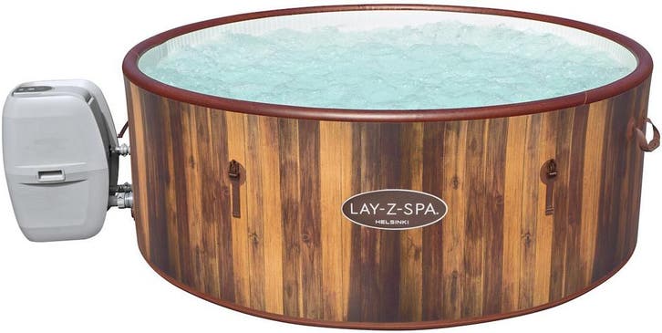 Lay-Z Spa Helsinki Airjet Plus opblaasbare spa - 7 persoons, Tuin en Terras, Zwembaden, Nieuw, Minder dan 200 cm, Rond, Verzenden