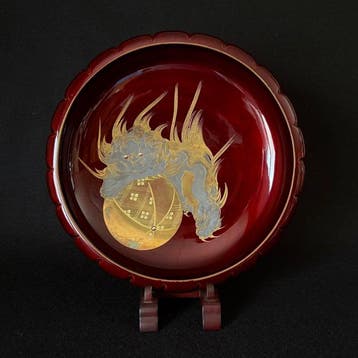 Kom - Hout, Lak, maki-e - Kinginmakieshishikashiki, Antiek en Kunst