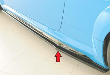 Side skirt aanzetstuk | geschikt voor Audi | TT S-Line / TTS, Verzenden, Nieuw, Audi