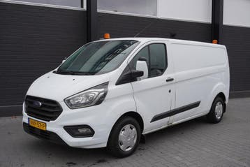 Ford Transit Custom 2.0 TDCI 130PK L2 - EURO 6, Stof, Gebruikt, Wit, Ford