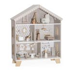Stijlvol houten poppenhuis in warme nougatkleur – perfect., Kinderen en Baby's, Speelgoed | Houten speelgoed, Ophalen of Verzenden
