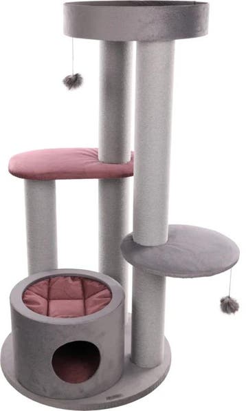 Krabpaal Flamingo Tarra Grijs – Grote Krabpaal met Hangma., Verzenden, Nieuw, Krabpaal
