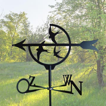 Windwijzer Zwaluwen van RVS | Windwijzers.nl, Tuin en Terras, Windwijzers en Windmolens, Ophalen of Verzenden, Nieuw