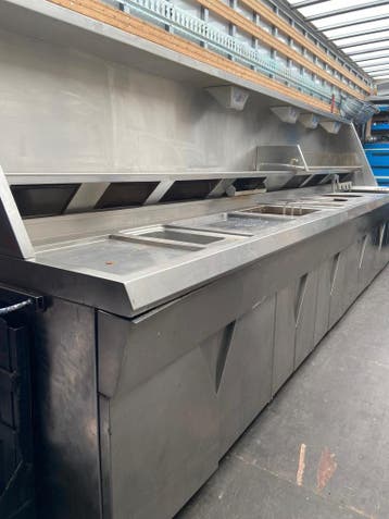 Nog te reviseren - Hegro friteuse bakwand Hoog rendement, Zakelijke goederen, Ophalen of Verzenden, Gebruikt