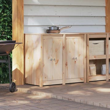 vidaXL Buitenkeukenkast MEPPEL Natuurlijk Douglas 106 x 55 x, Verzenden, Nieuw