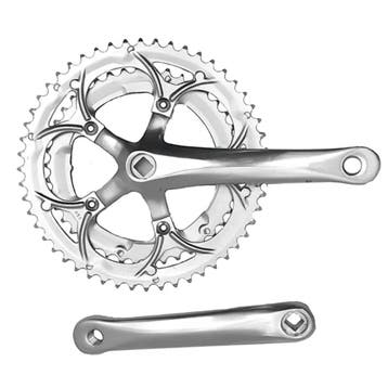 Falkx Race crankstel 52/42T 170 mm aluminium zilver 9-speed, Fietsen en Brommers, Fietsonderdelen, Ophalen of Verzenden, Nieuw