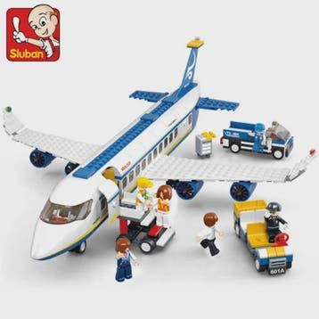 Bouwstenen Vliegtuig Set: Vrachtvliegtuig & Luchtambulance -, Verzenden, Nieuw