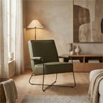 Leren fauteuil Hope - Toledo Marine (blauw), Huis en Inrichting, Fauteuils, Nieuw, Ophalen of Verzenden, Eigentijds, Industrieel, Modern, Scandinavisch