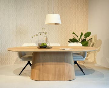 Eettafel Novero ovaal eiken 230x110 cm - Naturel, Ophalen of Verzenden, Nieuw