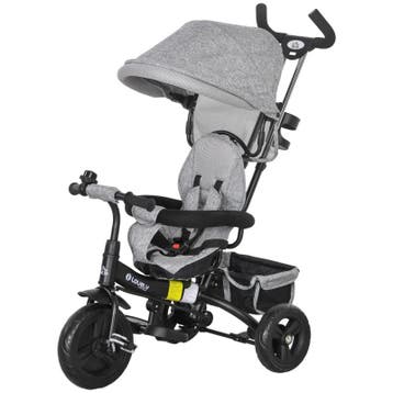 TRUUSK 6-in-1 Kinderdriewieler - Duwbeugel - Dak - Veilighei, Verzenden, Nieuw