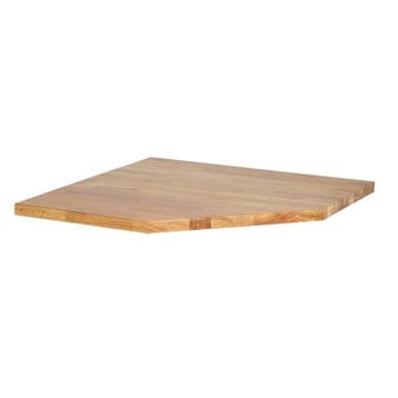 Hardhouten werkblad 86,5 x 86,5 x 3,6 cm voor hoekstuk, Ophalen of Verzenden, Nieuw