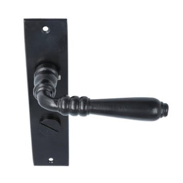 Deurklink ijzer zwart op Kortschild WC63/8, Doe-het-zelf en Verbouw, Deuren en Horren, Verzenden, Nieuw