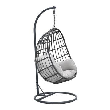 Garden Impressions Esmee hangstoel swing egg - donker grijs, Verzenden, Nieuw