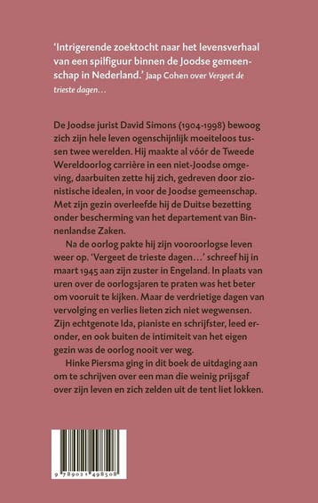 Vergeet de trieste dagen… 9789021498508 Hinke Piersma, Verzenden, Zo goed als nieuw, Hinke Piersma