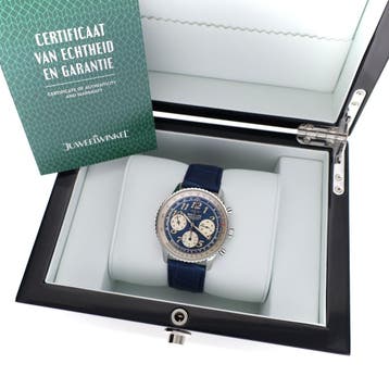 Breitling Navitimer Twin Sixty 2 A39022.1; Automatisch..., Ophalen of Verzenden, Zo goed als nieuw, Leer, Overige merken