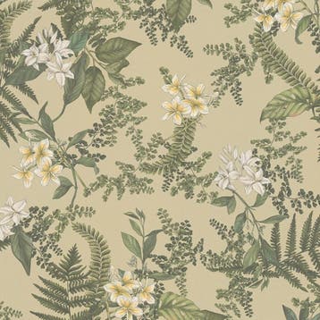 Profhome 394241-GU Bloemen behang floral mat groen wit 5,33, Verzenden