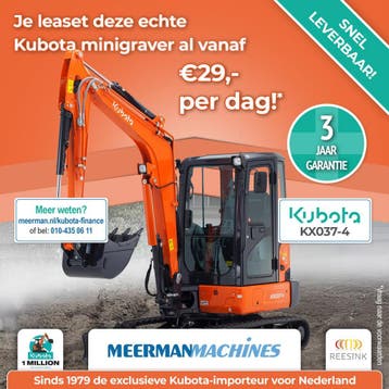 Kubota KX037-4 2026 (Al vanaf €48.550, snel leverbaar!), Ophalen of Verzenden, Graafmachine