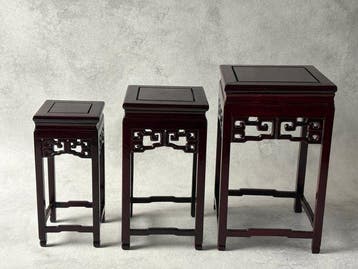 Standaard - Hout - Japan - Presentatiestands – Set van 3