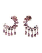 Statement oorbellen - 14 karaat Roségoud - 7.97ct. tw.