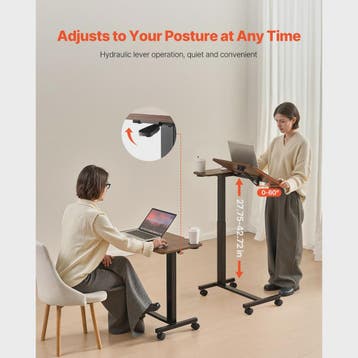 Verstelbare Bedtafel met Wieltjes - Laptop Bureau voor Thuis, Computers en Software, Verzenden, Nieuw
