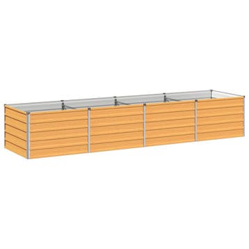 vidaXL Verhoogd Tuinbed Naturel 320 x 80 x 55 cm koudgewalst, Verzenden, Nieuw, Metaal, 60 tot 100 cm