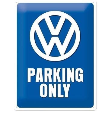 VW parking only reclamebord, Ophalen of Verzenden, Nieuw