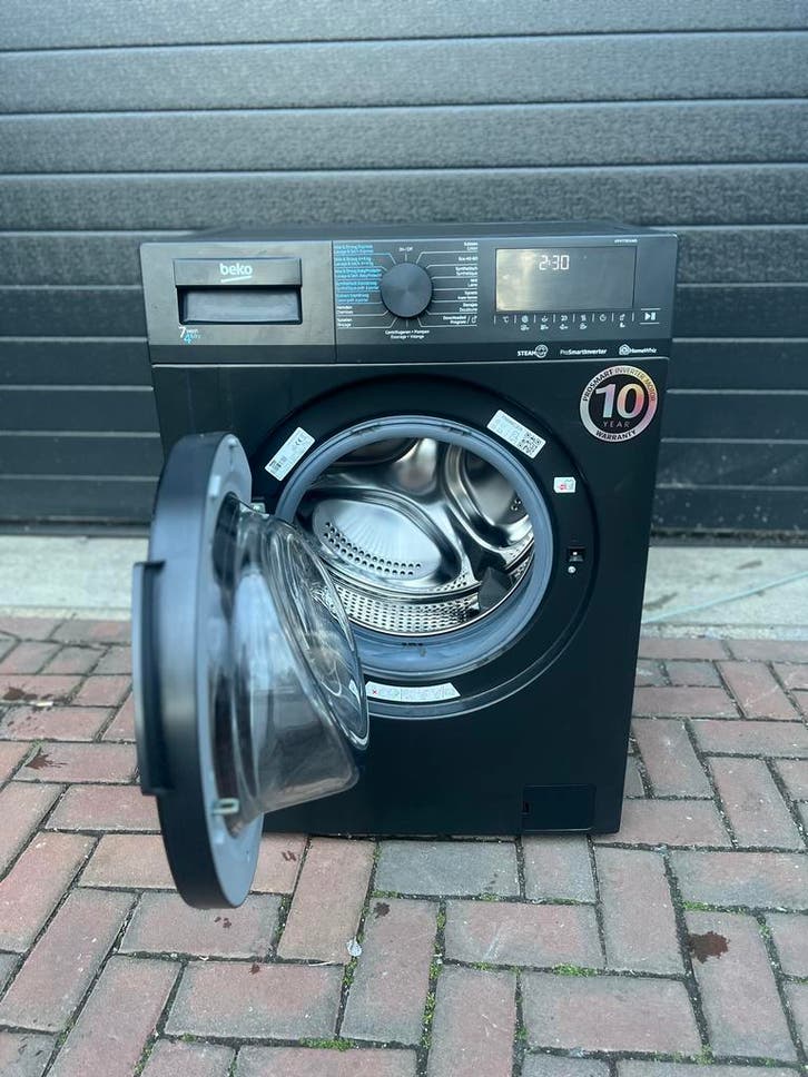 KORTING! BEKO BLACK 8KG STEAM WI-FI Wasmachine A+++, Witgoed en Apparatuur, Wasmachines, Minder dan 85 cm, 1200 tot 1600 toeren